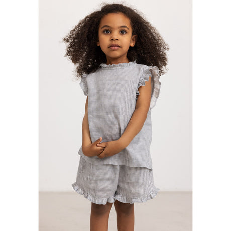 MarMar Linen Mini Check Tirra Top