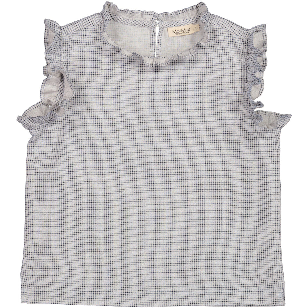 MarMar Linen Mini Check Tirra Top