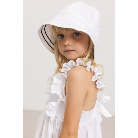 MarMar Linen White Danita Frill Dress