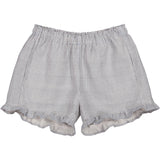 MarMar Linen Mini Check Pala Frill Shorts