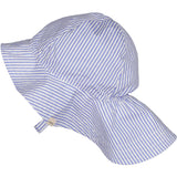 MarMar Poplin Bolich Blue Strips Alba Baby Long Hat