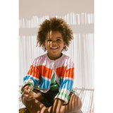 MarMar Linen Mix Stripe Rainbow Tob Cardigan Knitwear