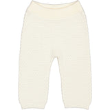 MarMar New Born Modal Mix Honeycomb Gentle White Pira Knit Pants
