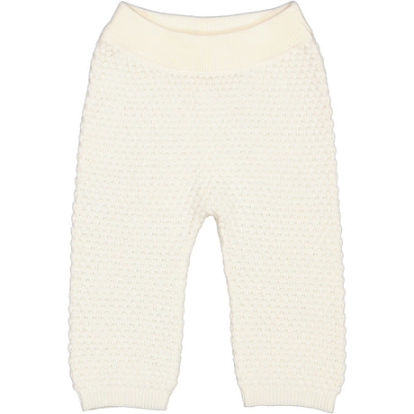 MarMar New Born Modal Mix Honeycomb Gentle White Pira Knit Pants