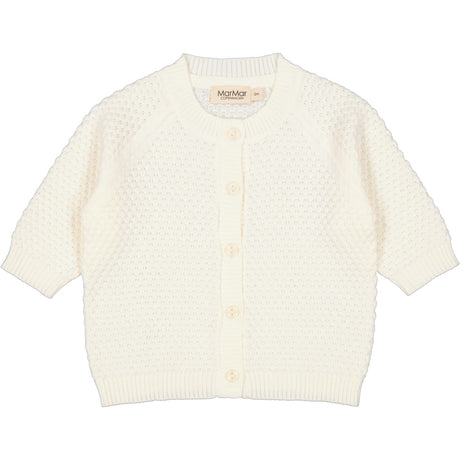 MarMar New Born Modal Mix Honeycomb Gentle White Taki Knit Cardigan