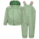 MarMar Rainwear Green Stripes Oddy Set Outerwear