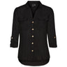 Vero Moda Maternity Black Bumpy Shirt New Noos