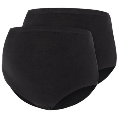 Mama;licious Black Heal Cotton Panties 2-pack Noos