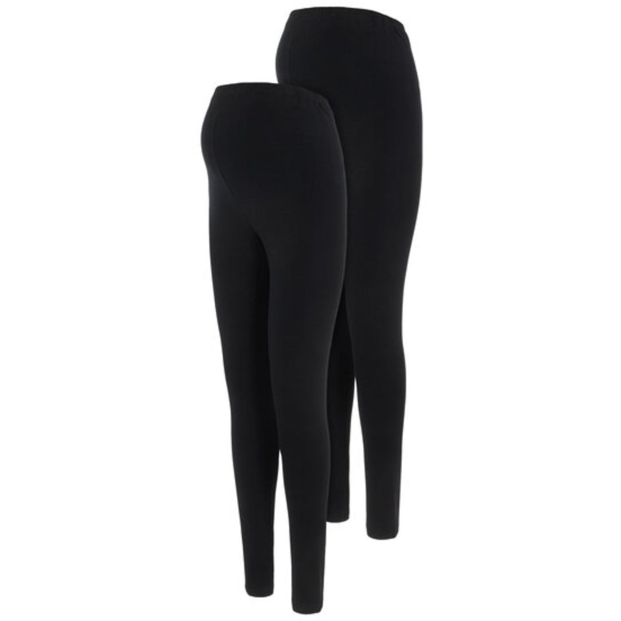 Mama;licious Black Emma Long Leggings 2-pack Noos