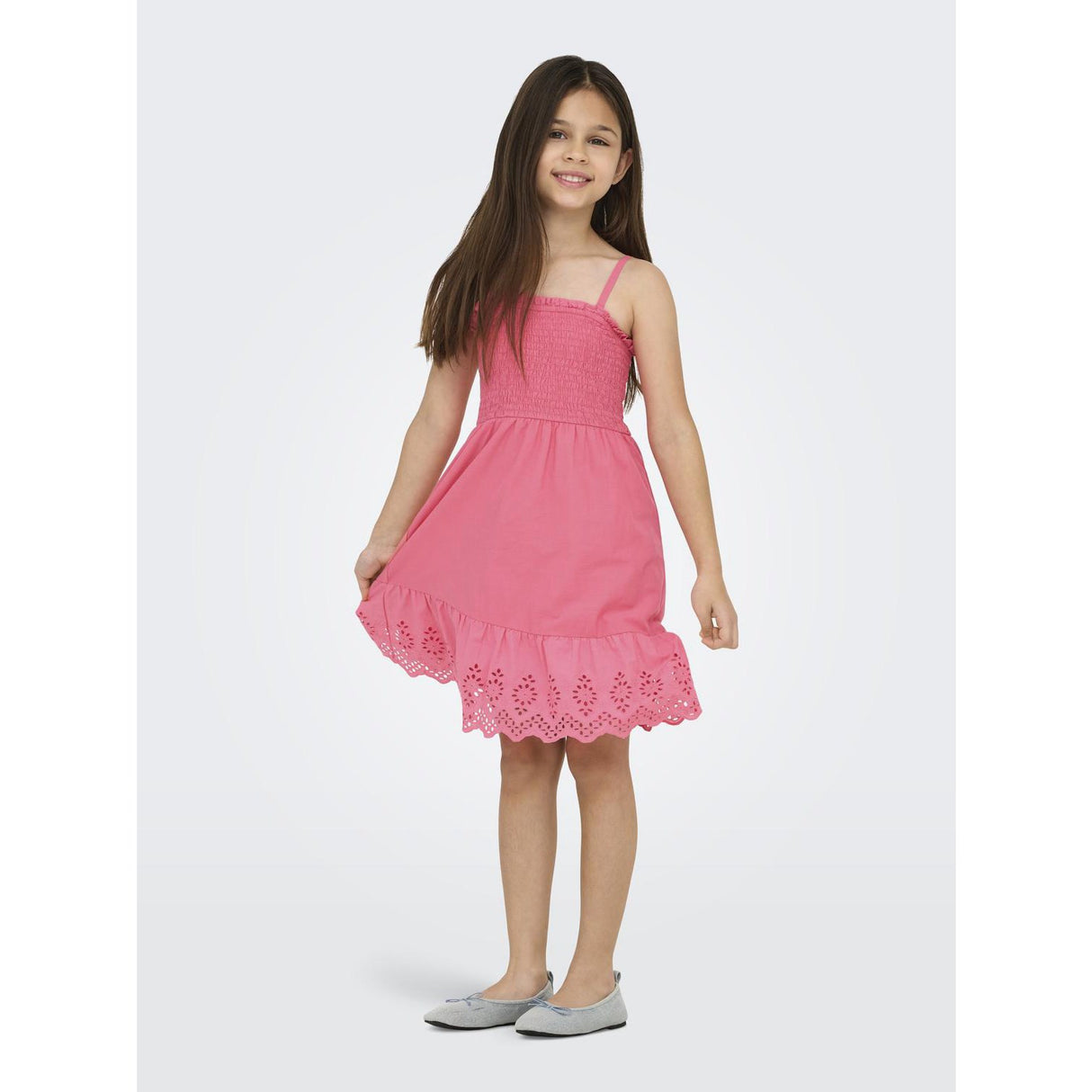 kids ONLY Camellia Rose Lou Life Embroidery Smock Dress