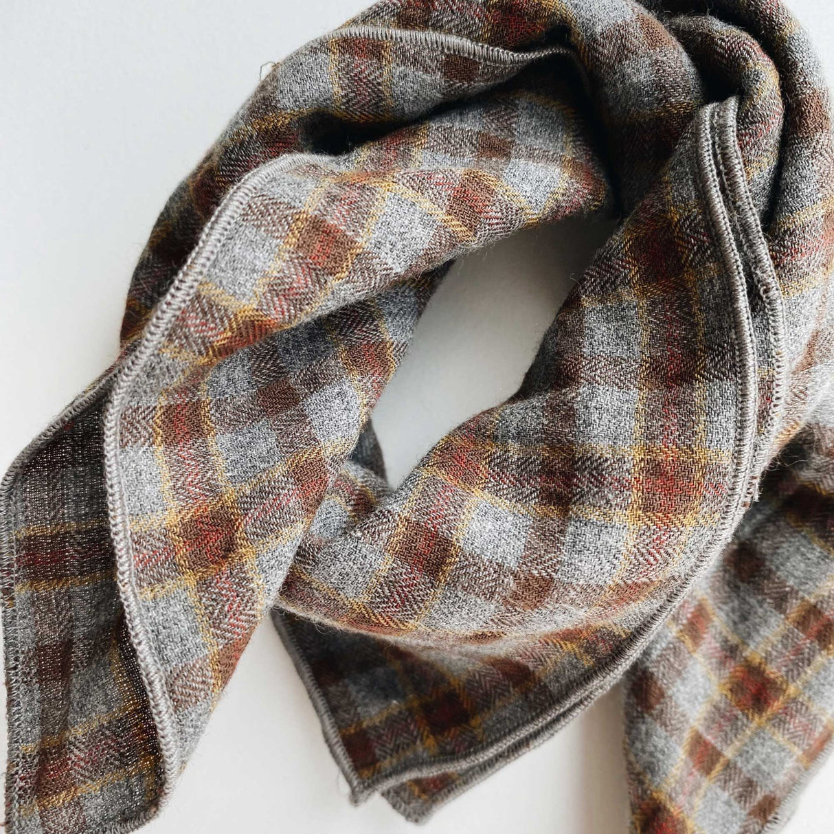 Lalaby Grey Check Eddie Scarf