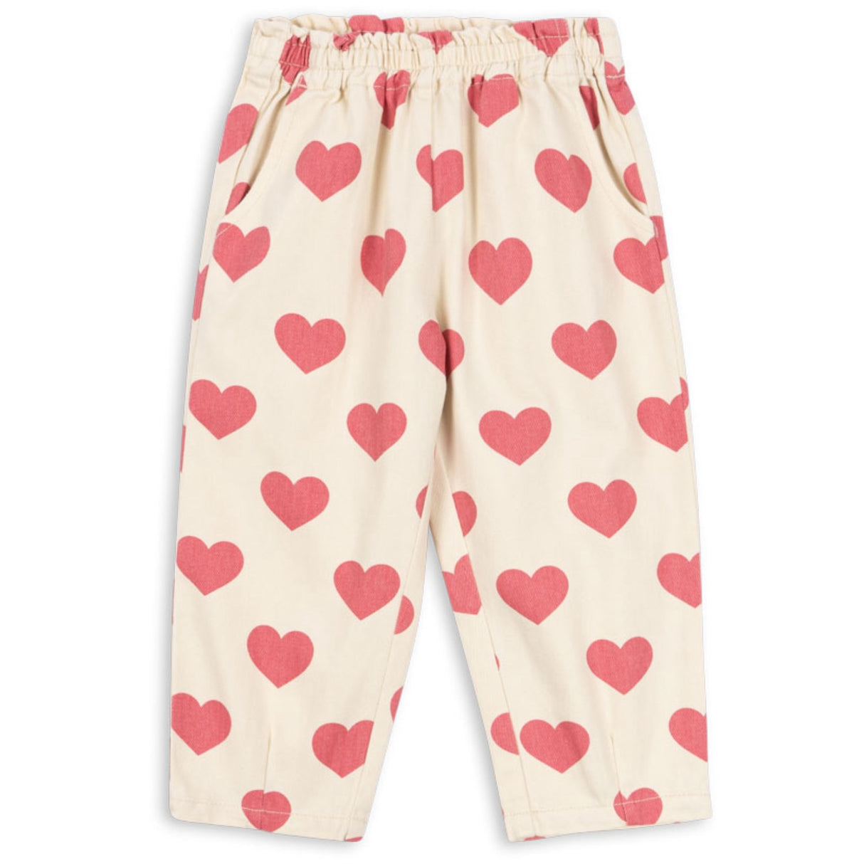 Konges Sløjd Bon Coeur Pink Magot Frill Pants Denim GOTS
