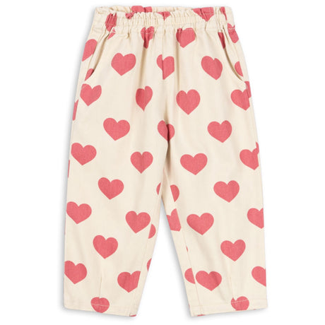 Konges Sløjd Bon Coeur Pink Magot Frill Pants Denim GOTS