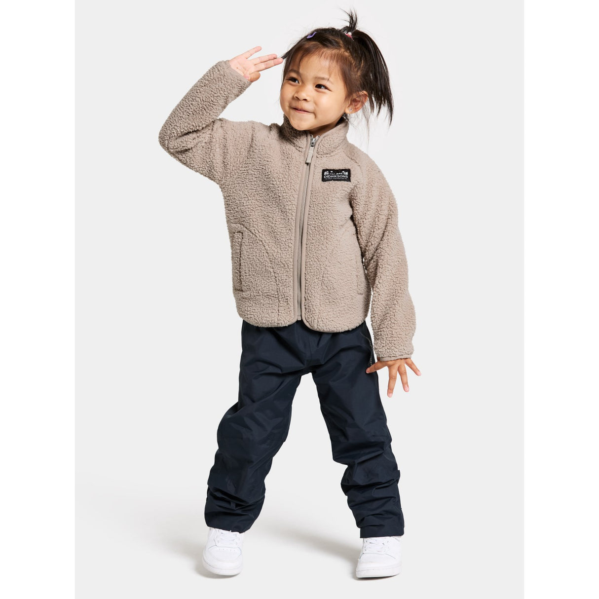Didriksons Beach Beige Gibbs Kids Fullzip 2
