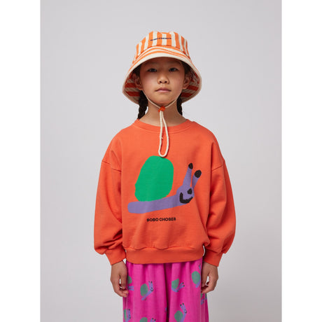 Bobo Choses Red Funny Snail Sweatshirt