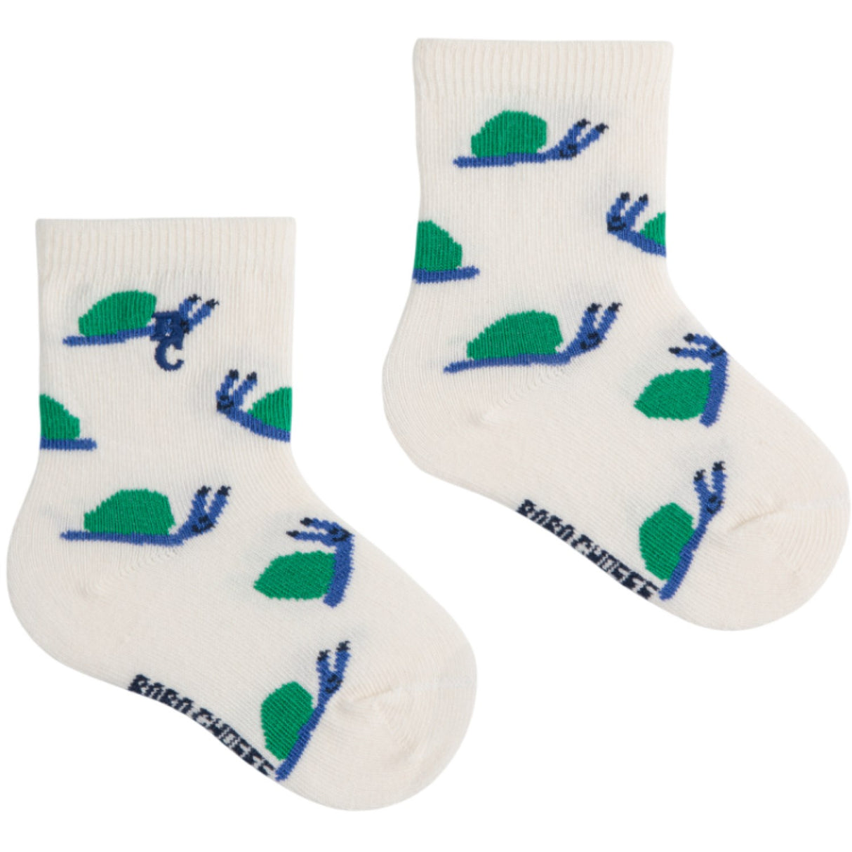 Bobo Choses Offwhite Funny Snail All Over Short Socks