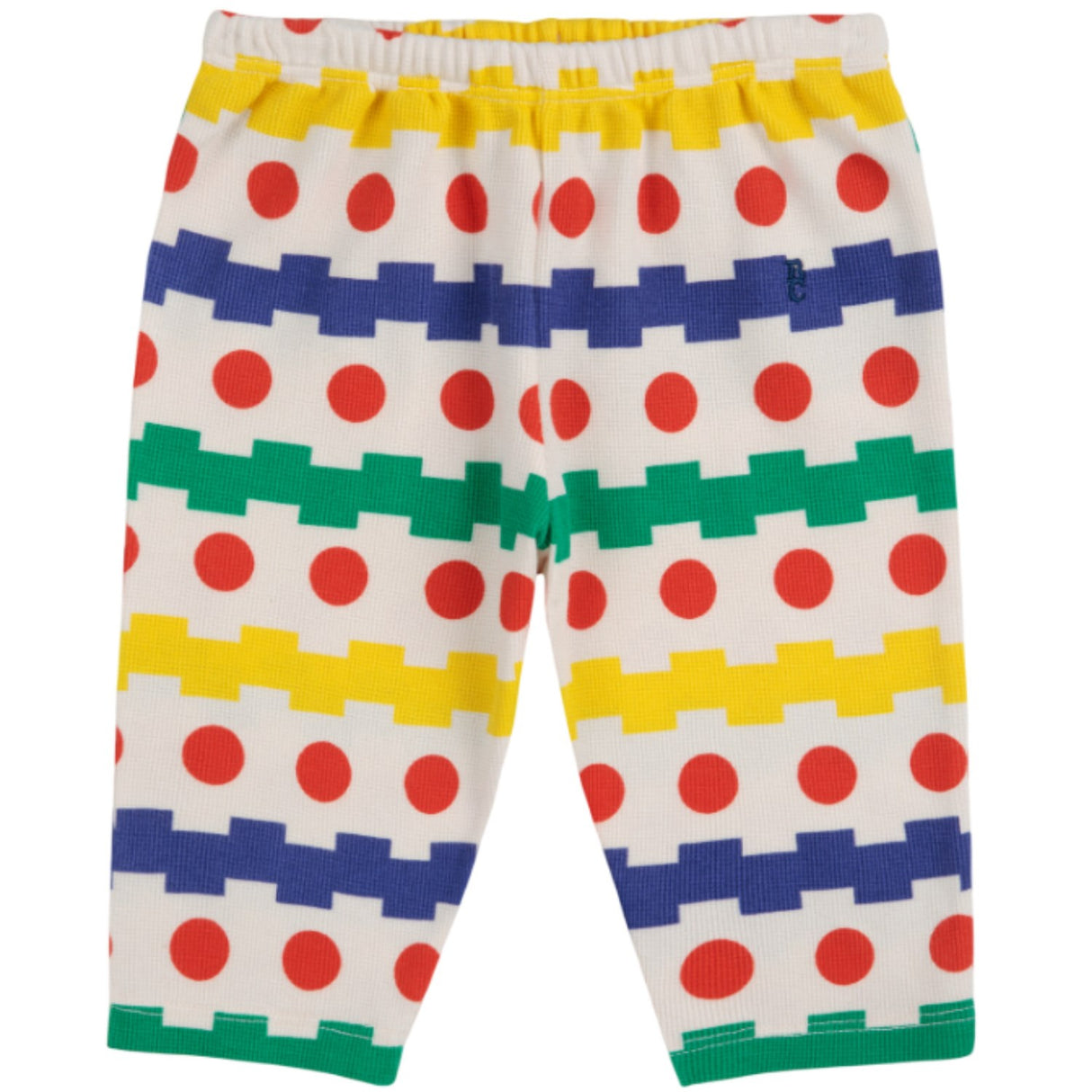 Bobo Choses Multicolor Geometrical All Over Waffle Pants