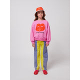 Bobo Choses Fuchsia Joyful Face Sweatshirt