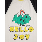 Bobo Choses Offwhite Hello Joy Ranglan Sleeves T-Shirt