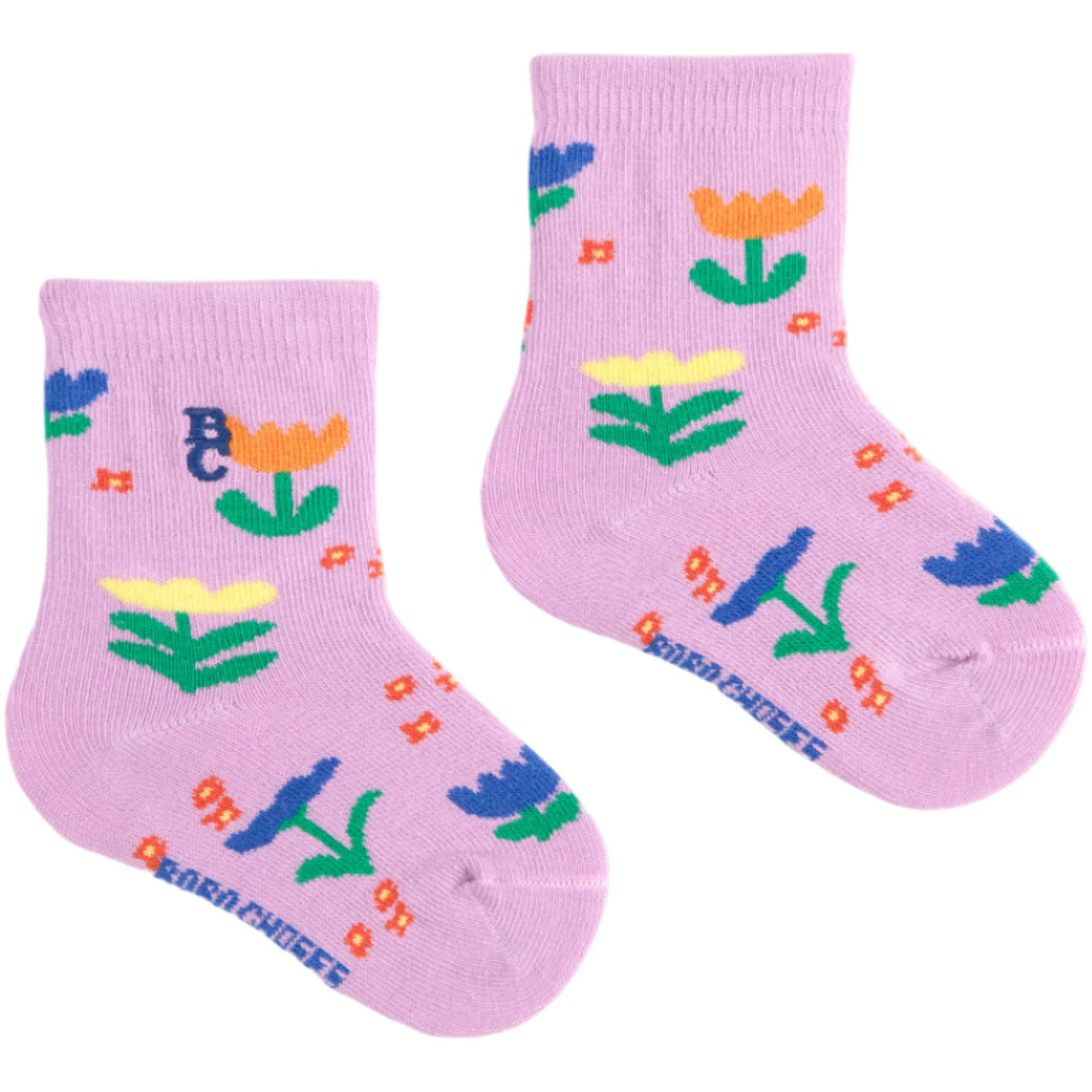 Bobo Choses Lavender Garden Party All Over Short Socks