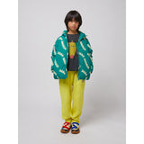 Bobo Choses Green Wavy Bobo Choses All Over Light Padded Anorak