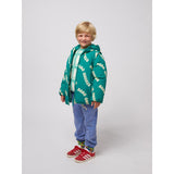 Bobo Choses Green Wavy Bobo Choses All Over Light Padded Anorak