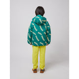 Bobo Choses Green Wavy Bobo Choses All Over Light Padded Anorak