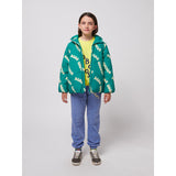 Bobo Choses Green Wavy Bobo Choses All Over Light Padded Anorak