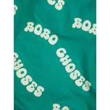 Bobo Choses Green Wavy Bobo Choses All Over Light Padded Anorak