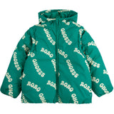 Bobo Choses Green Wavy Bobo Choses All Over Light Padded Anorak