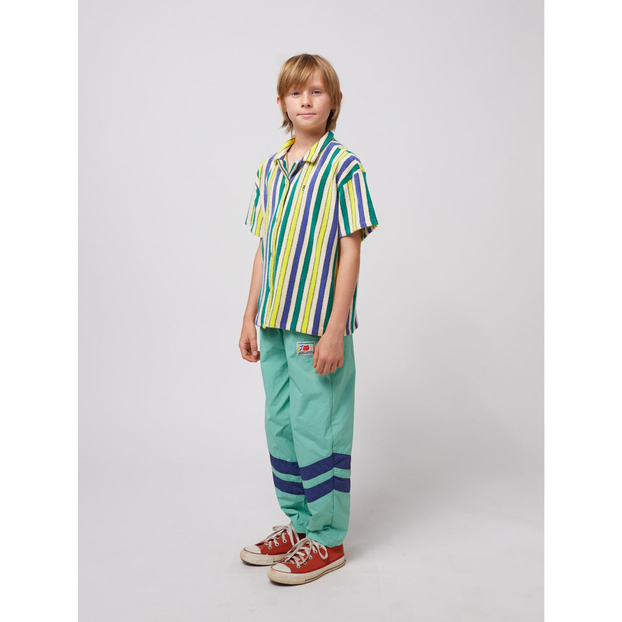 Bobo Choses Multicolor Smiling Color Block Tracksuit Pants