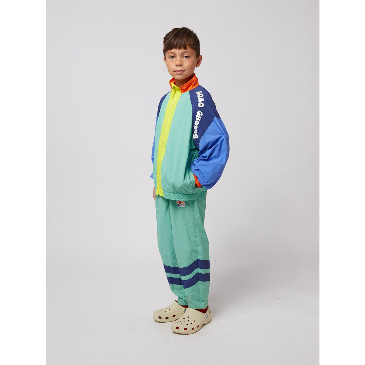Bobo Choses Multicolor Smiling Color Block Tracksuit Pants
