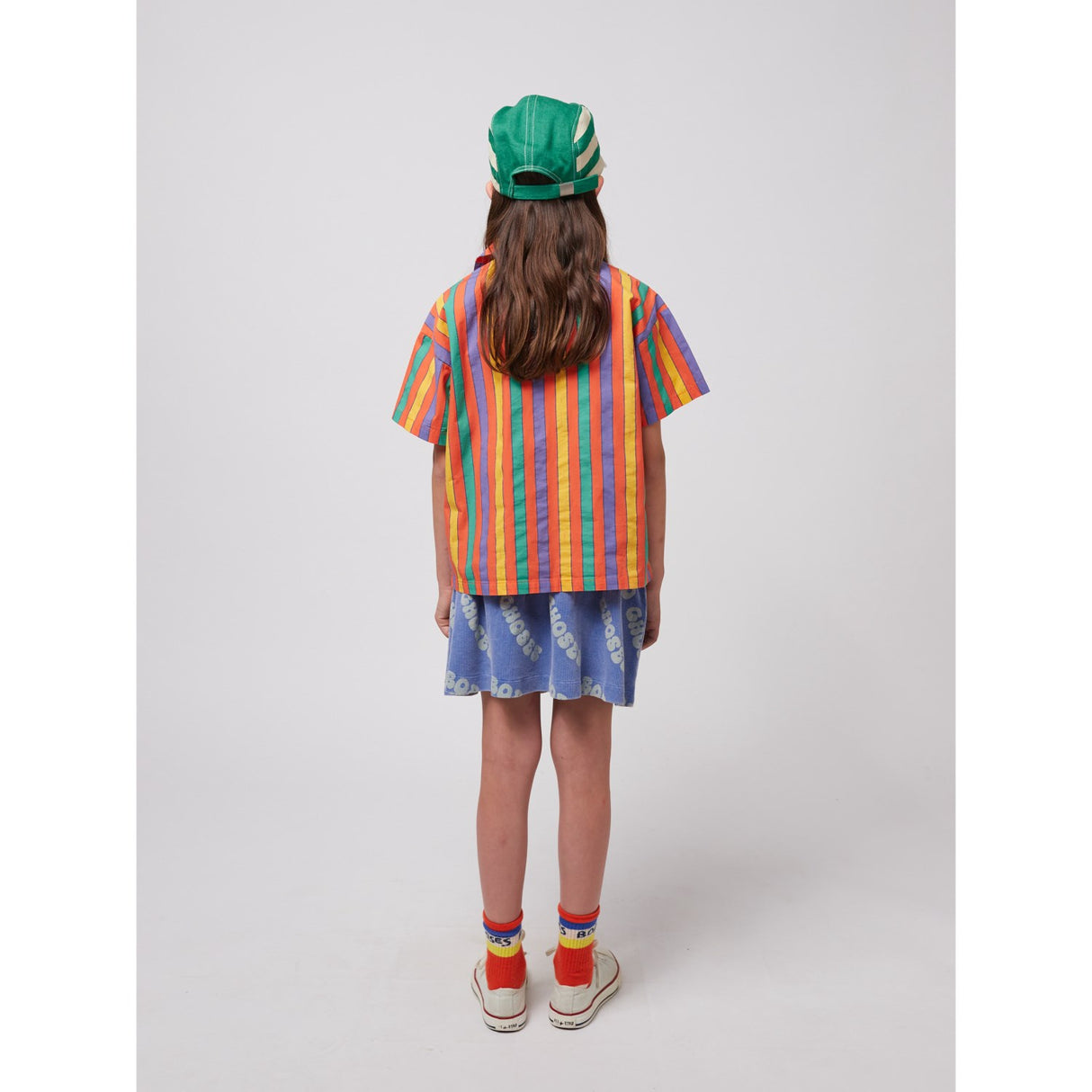 Bobo Choses Blue Wavy Bobo Choses All Over Waffle Skirt