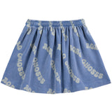 Bobo Choses Blue Wavy Bobo Choses All Over Waffle Skirt