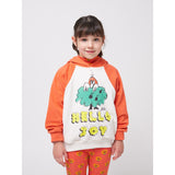 Bobo Choses Multicolor Hello Joy Ranglan Sleeves Hoodie