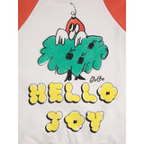 Bobo Choses Multicolor Hello Joy Ranglan Sleeves Hoodie