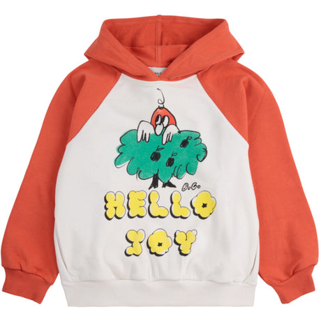 Bobo Choses Multicolor Hello Joy Ranglan Sleeves Hoodie