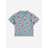 Bobo Choses Light Blue Morning Egg All Over Denim Shirt