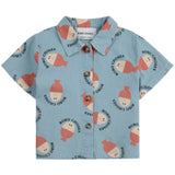 Bobo Choses Light Blue Morning Egg All Over Denim Shirt