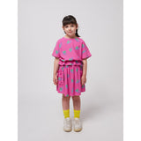Bobo Choses Fuchsia Funny Snail All Over Woven Blouse