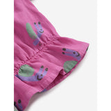Bobo Choses Fuchsia Funny Snail All Over Woven Blouse