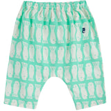 Bobo Choses Light Green Lucky Fish All Over Woven Harem Pants