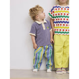 Bobo Choses Light Blue Multicolor Stripes Denim Pants