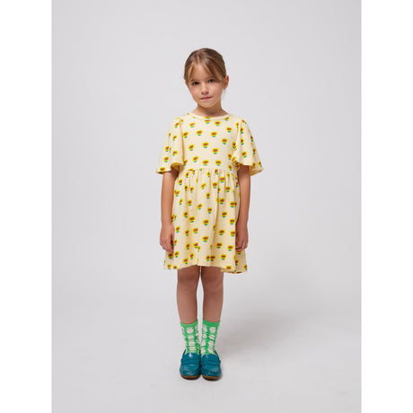 Bobo Choses Offwhite Sunflower All Over Dress
