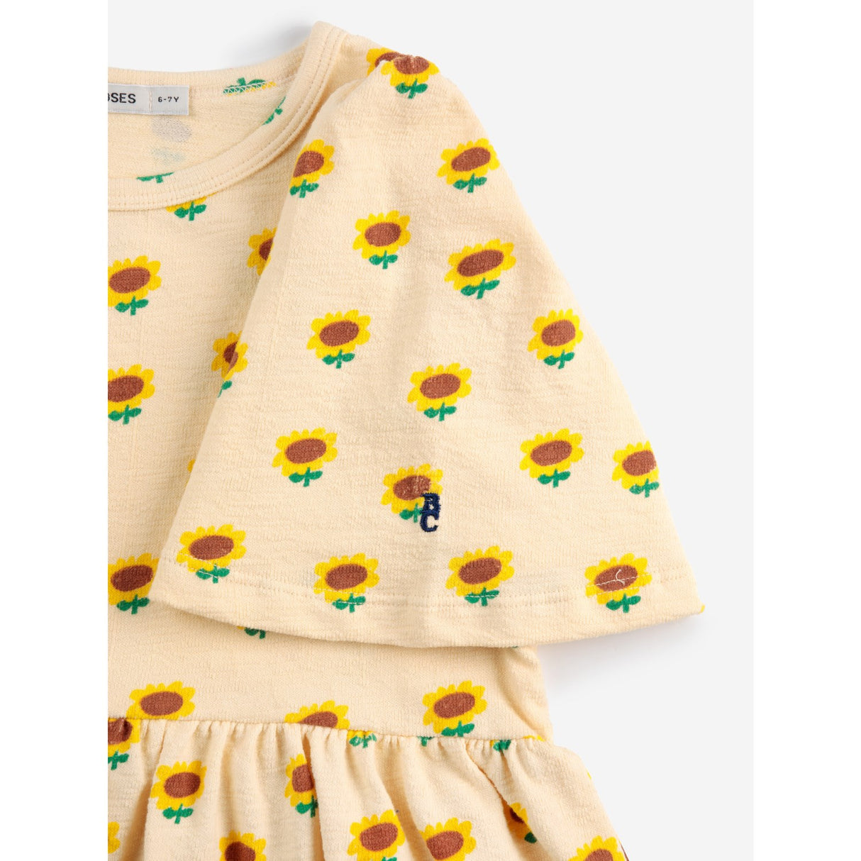 Bobo Choses Offwhite Sunflower All Over Dress