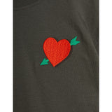 Mini Rodini Black Arrowed Heart Embroidery T-Shirt