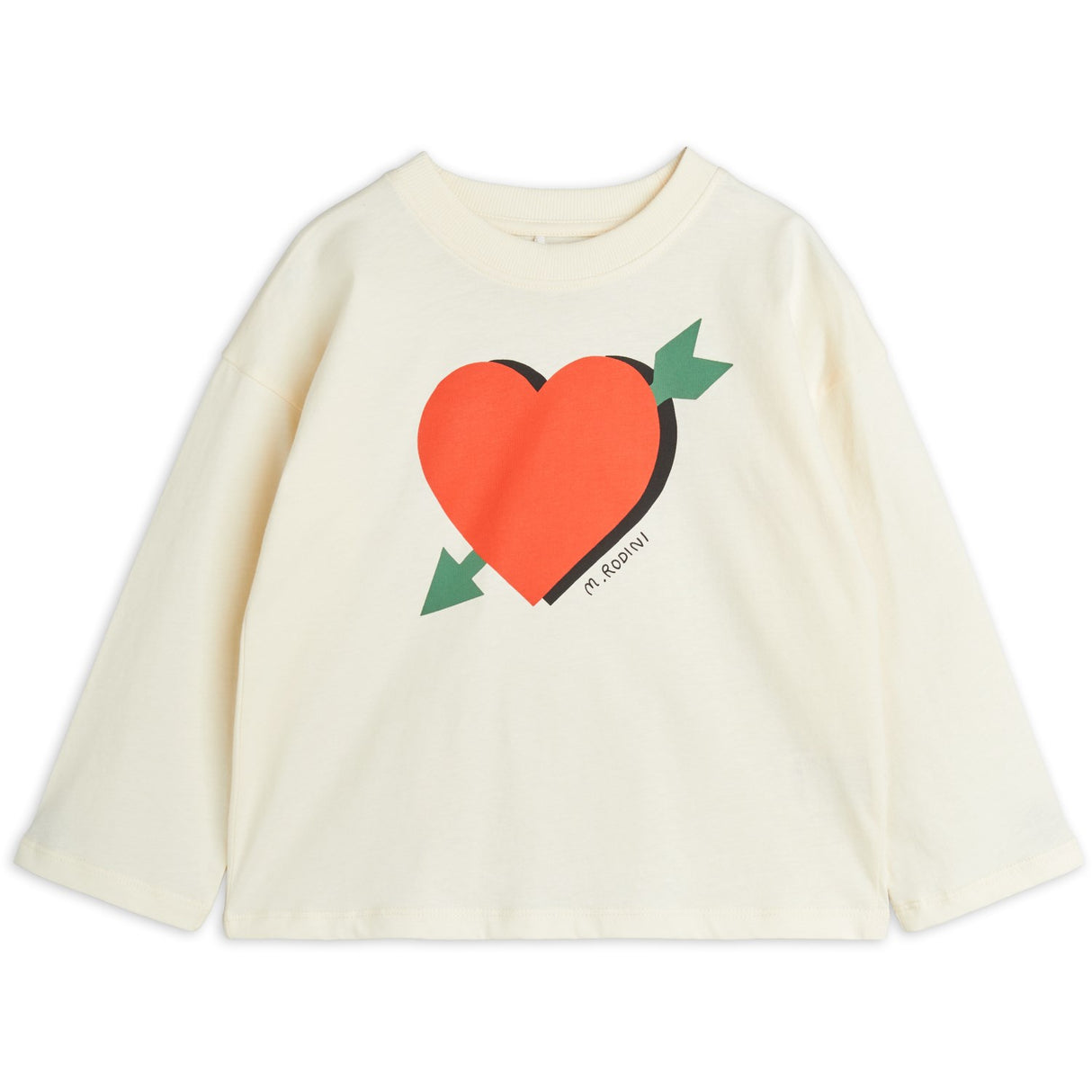 Mini Rodini Offwhite Arrowed Heart Blouse