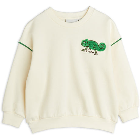 Mini Rodini Offwhite Lizard Chenille Sweatshirt