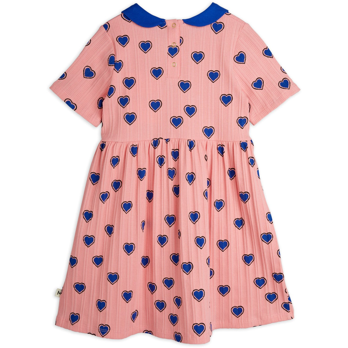 Mini Rodini Pink Outlined Hearts AOP Dress