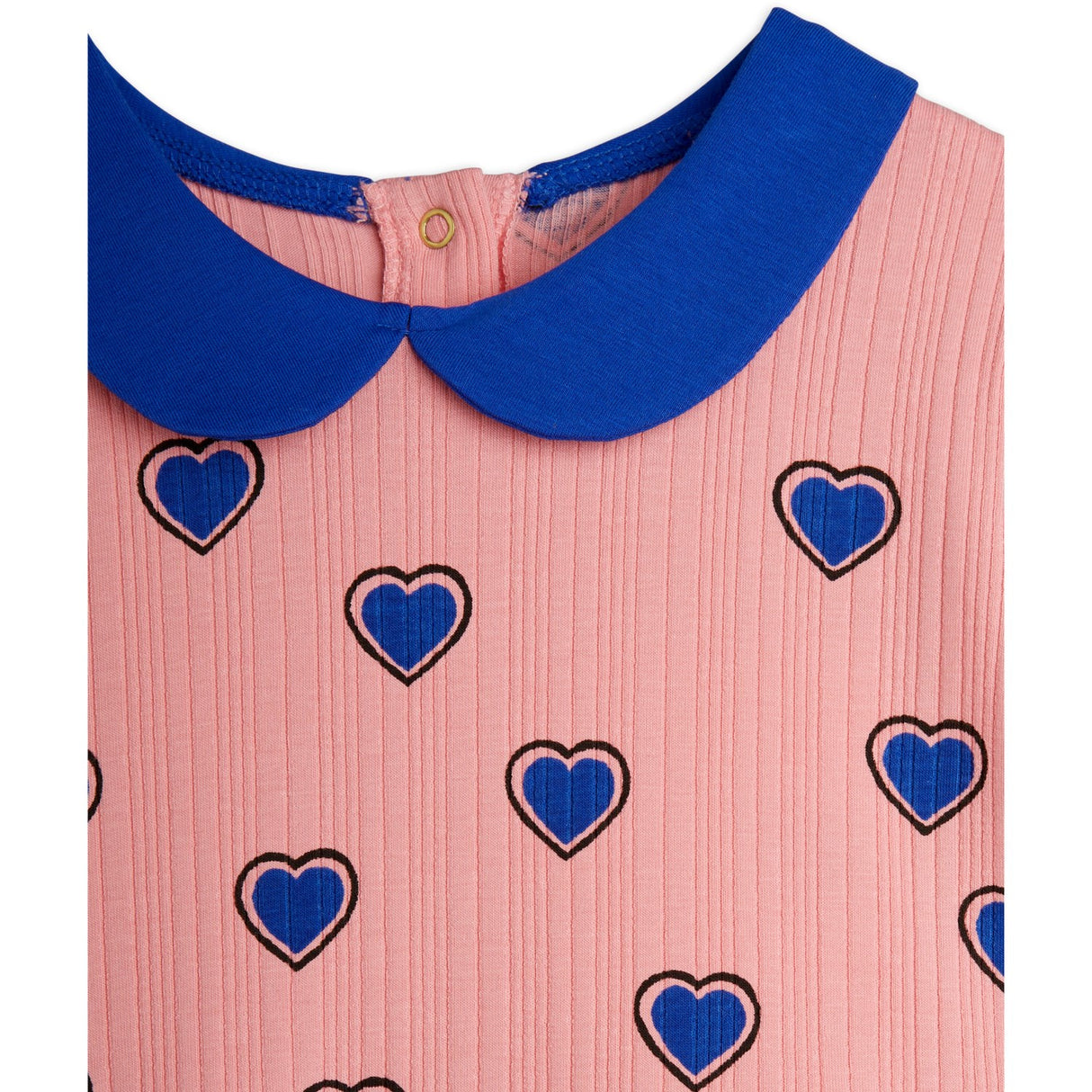 Mini Rodini Pink Outlined Hearts AOP Dress